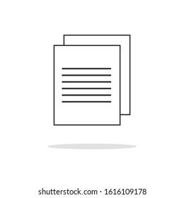 simple document design icons  for your website design, logo, app, UI, vector illustration and others
