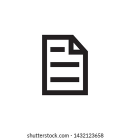 Simple document file icon design vector
