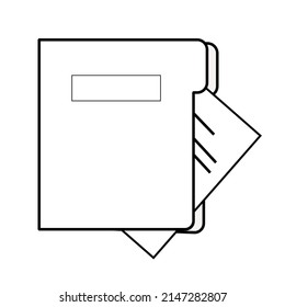 simple document file icon illustration design