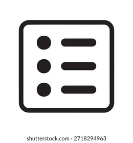 Simple document icon with bullet points