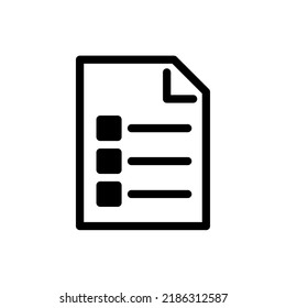 Simple Document Icon, Illustration Vector