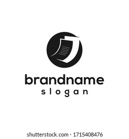 simple document logo design template