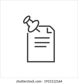 Simple document related vector icons.