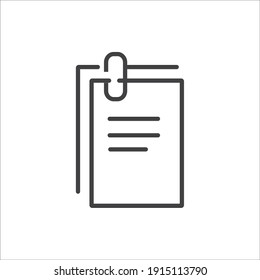 Simple document related vector icons.