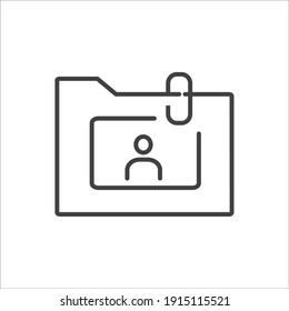 Simple document related vector icons.