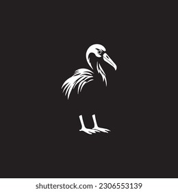 simple dodo bird logo icon designs vector black and white
