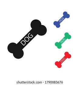 Simple Dog Bone Vector Icon