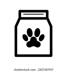 Simple dog food icon. Pet food. Vector.