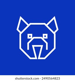 simple dog logo design icon.vector illustration