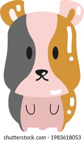 Simple dog logo design and symbol art