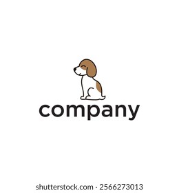 simple dog logo design vector graphic symbol icon sign illustration creative idea element