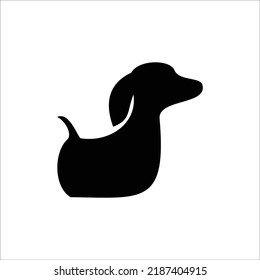plantilla de logotipo de perro. símbolo y signo de mascota. silueta perrito.