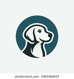 simple Dog Logo Vektorgrafik Symbol Illustration