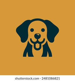 simple Dog logo vector icon illustration