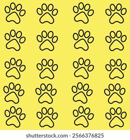 Simple Dog Paw Print Outline A Stylish Icon for Pet Lovers Everywhere