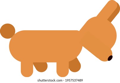 simple dog vector illustration art