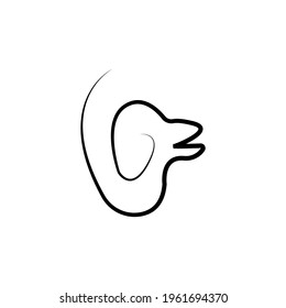 Simple dog vector illustration, great for pet icons and logos, pet shops, pet salons