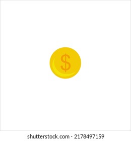 simple dollar coin symbol icon