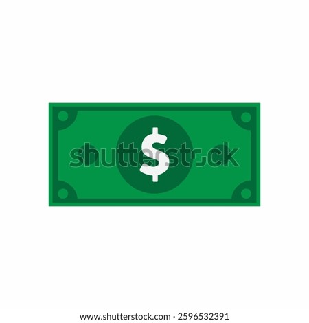 Simple dollar Money flat style