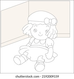 A simple dolly line Arts design 