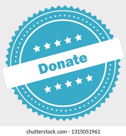 Simple donate logo design - blue