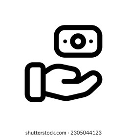 Simple Donation icon. The icon can be used for websites, print templates, presentation templates, illustrations, etc