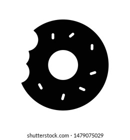 Simple Donut Vector Icon Design Template