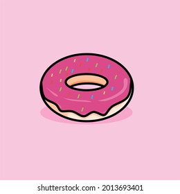 Vector simple de donut para ilustración