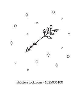 simple doodle arrows for bow.boho one arrow. boho one arrow. arrow clip art.