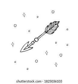 simple doodle arrows for bow.boho one arrow. boho one arrow. arrow clip art.