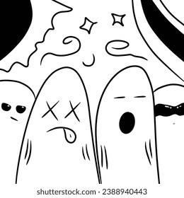 ilustración vectorial de arte de doodle simple