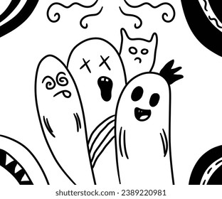 simple doodle art vector illustration
