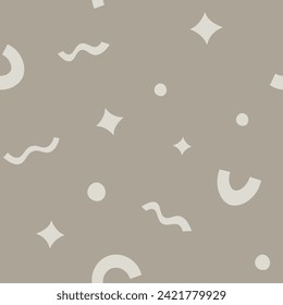 Simple doodle pattern. Childish seamless pattern design for decor textile, wrapping paper, wallpaper and more. 