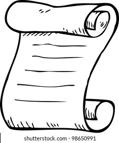 simple doodle piece of paper