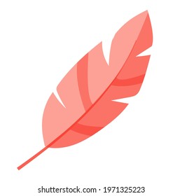 Simple doodle of a plant. Leaf from a tree. Vector illustration isolated on white background. hand-drawn.