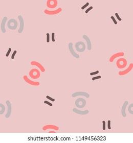 Simple Doodle seamless pattern for textile, card, background or wallpaper.