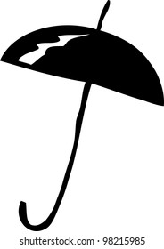 simple doodle umbrella