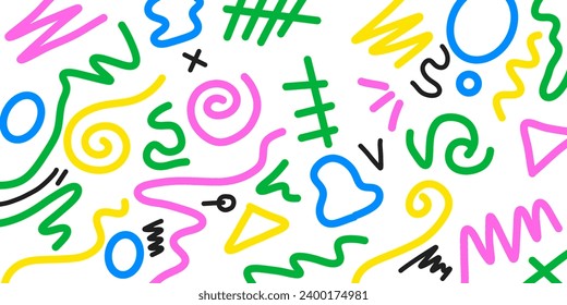 Simple doodle vector illustration on white background