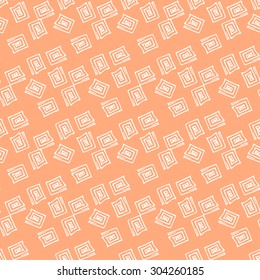 simple doodles hand drawn seamless pattern. abstract vector background