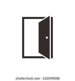 Simple Door Architecture Interior Business Company Vector Logo Design