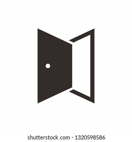 Simple Door Architecture Interior Business Company Vector Logo Design