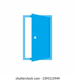 Simple Door Architecture Interior Business Company Stock Vector Logo Design Template