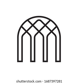Simple Door Architecture Interior Business Company Stock Vector Logo Design Template