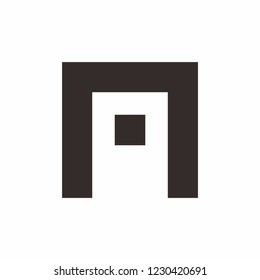 Simple Door House Space Architecture Interior Construction Real Estate Business Company Stock Vector Logo Design Template