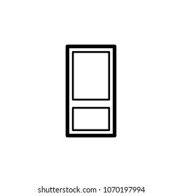simple door icon. Element of door, window and gate for mobile concept and web apps. Thin line icon for website design and development, app development. Premium icon on white background