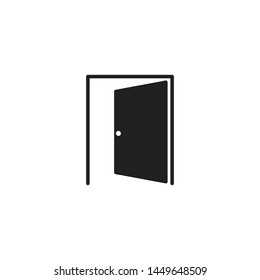 simple door icon vector illustration