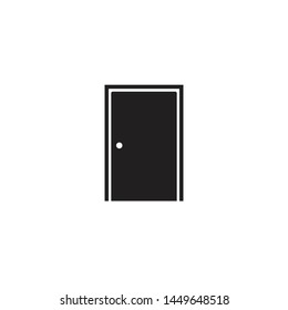 simple door icon vector illustration