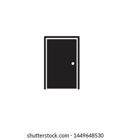 simple door icon vector illustration