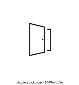 simple door icon vector illustration