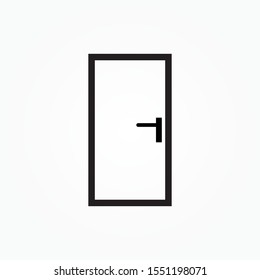 simple door icon vector illustration